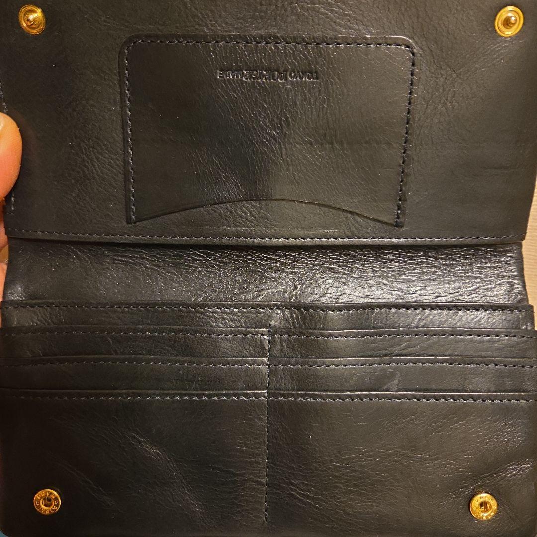PORTER ブラック レザー ソーク長財布