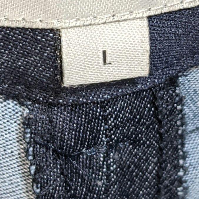 ユナイテッドアローズ　セットアップ　ノーカラー　パンツ　洗える　ネイビー　M L