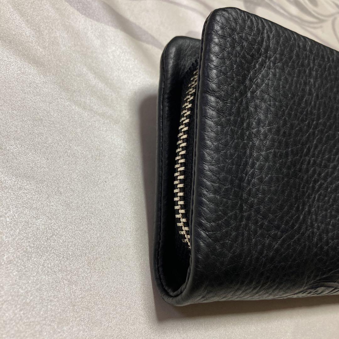 極美品 ヴィヴィアンウエストウッド レザー 長財布 ステッチ