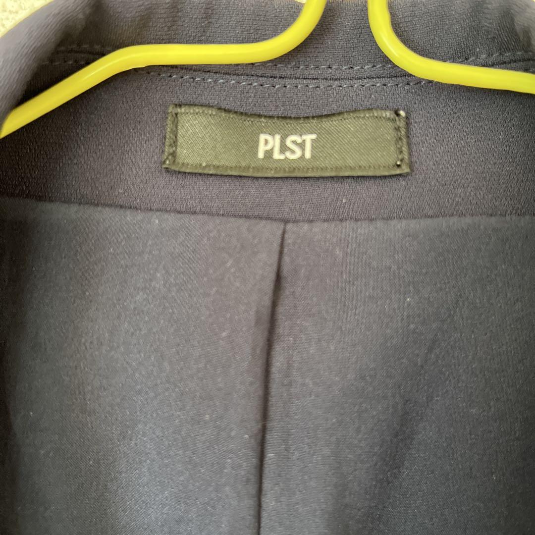 PLST ネイビー ウォッシャブルパンツスーツ上S下M
