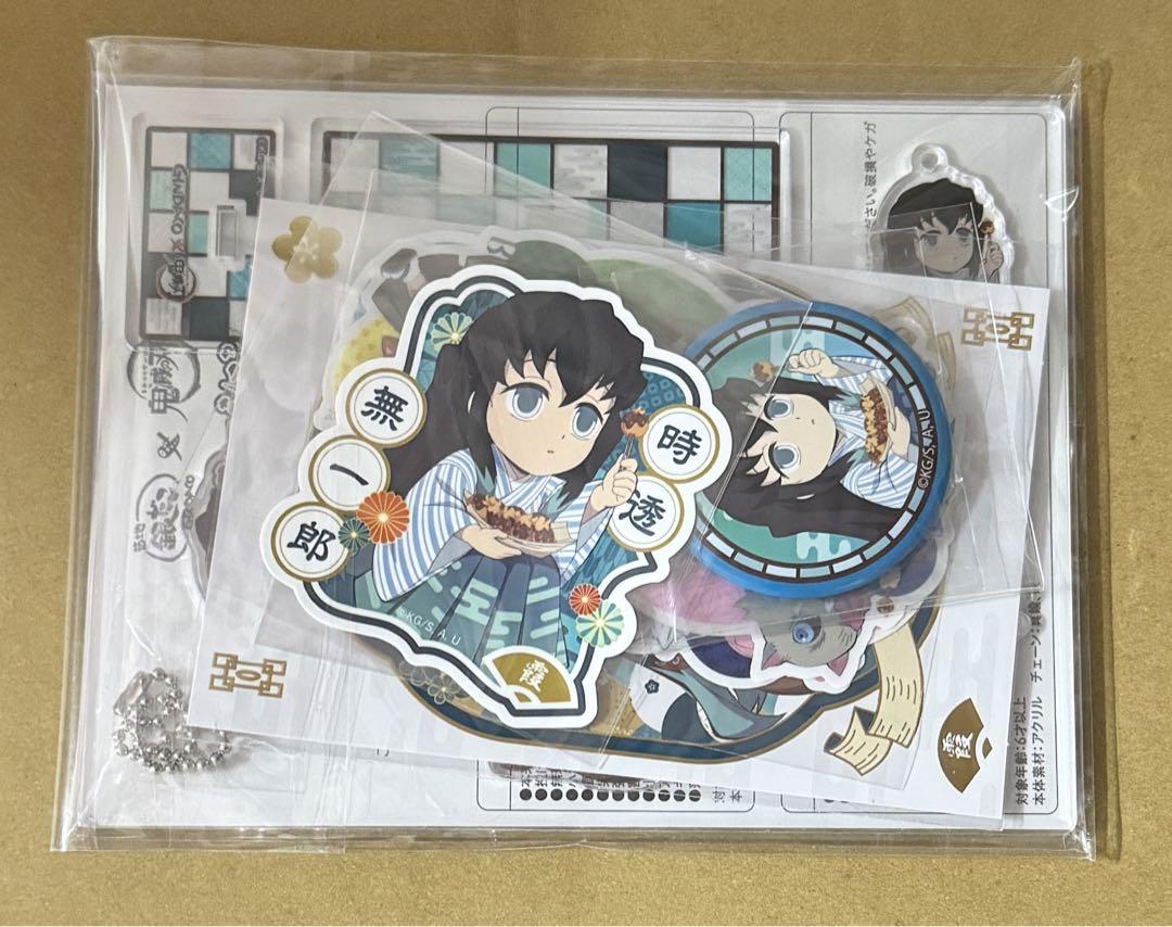 鬼滅の刃 銀だこ 時透無一郎 アクスタ 缶バッジ