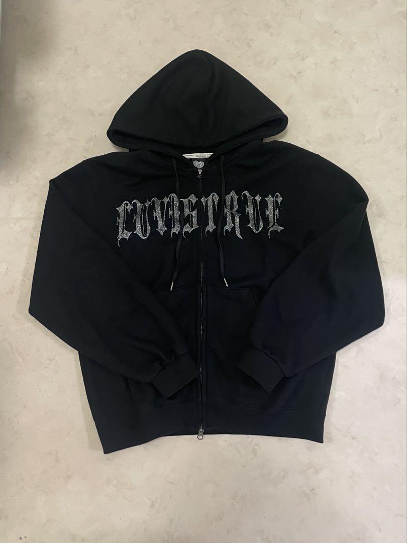 LUVISTRUE MZ 2-WAY GLITTER HOOD ZIP UP