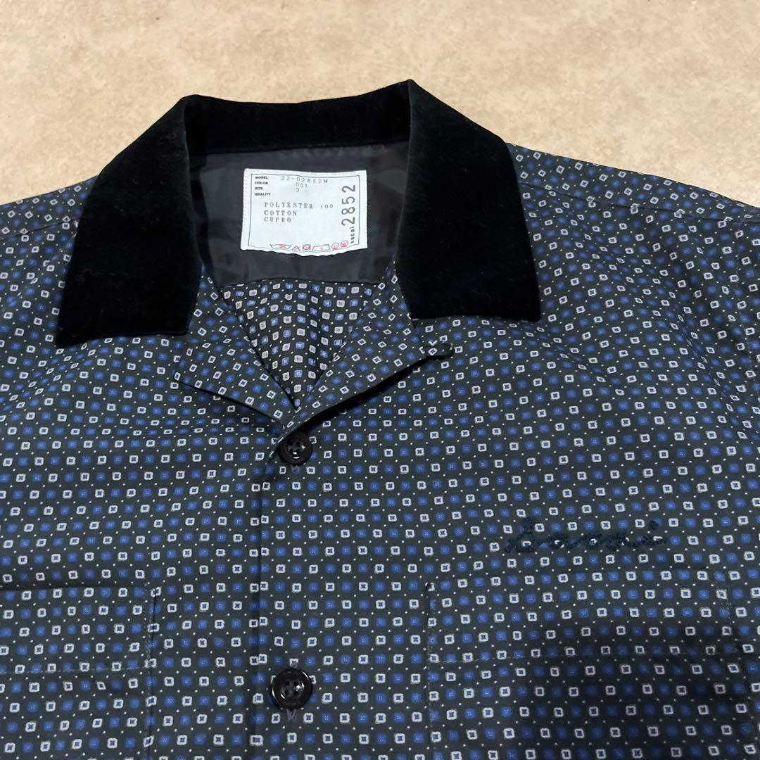 22aw sacai Komon Print Shirt サカイ　半袖シャツ