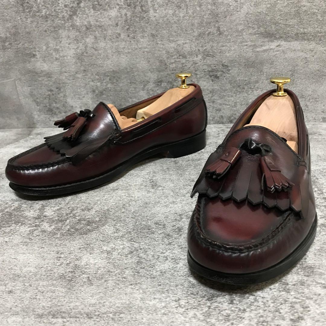 【美品】ghbass タッセルローファー 90s USA製 バーガンディ