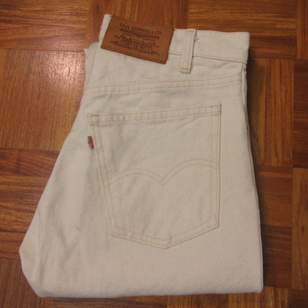 希少　80s　USA製　Levi’s　40505-0552　生成りデニム　W31