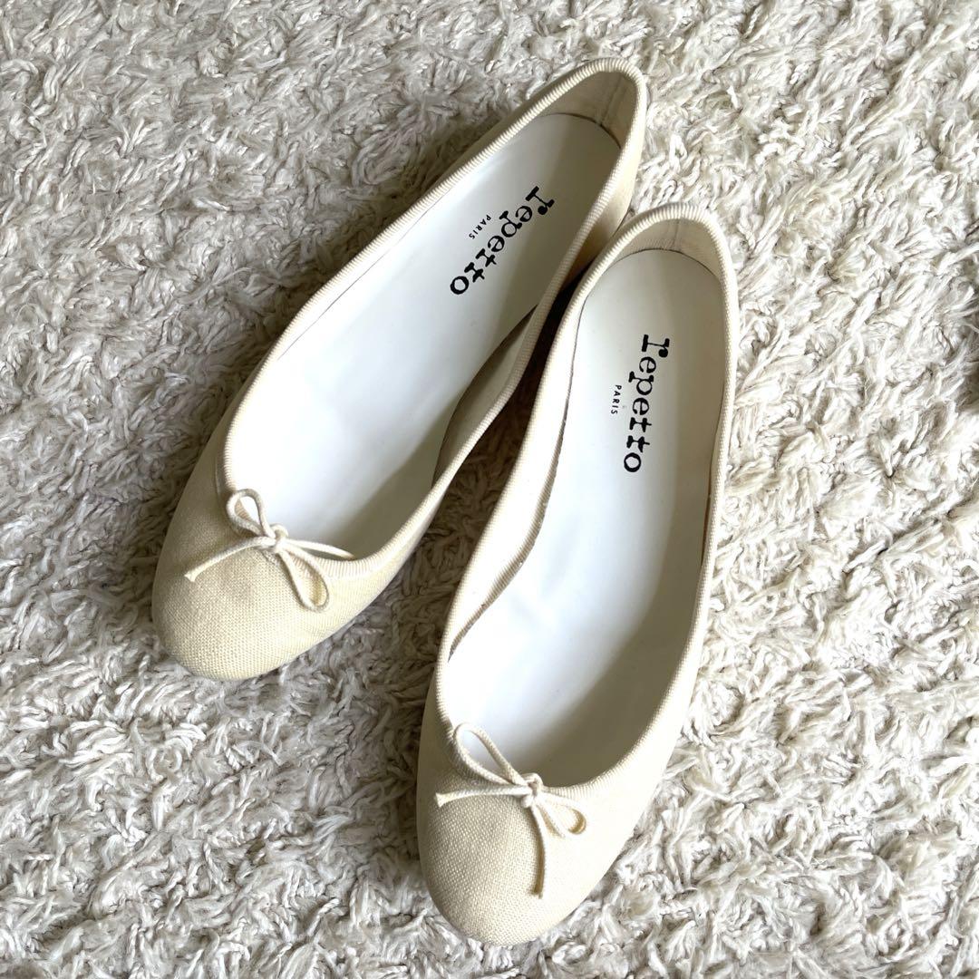Repetto ベージュ バレエシューズ