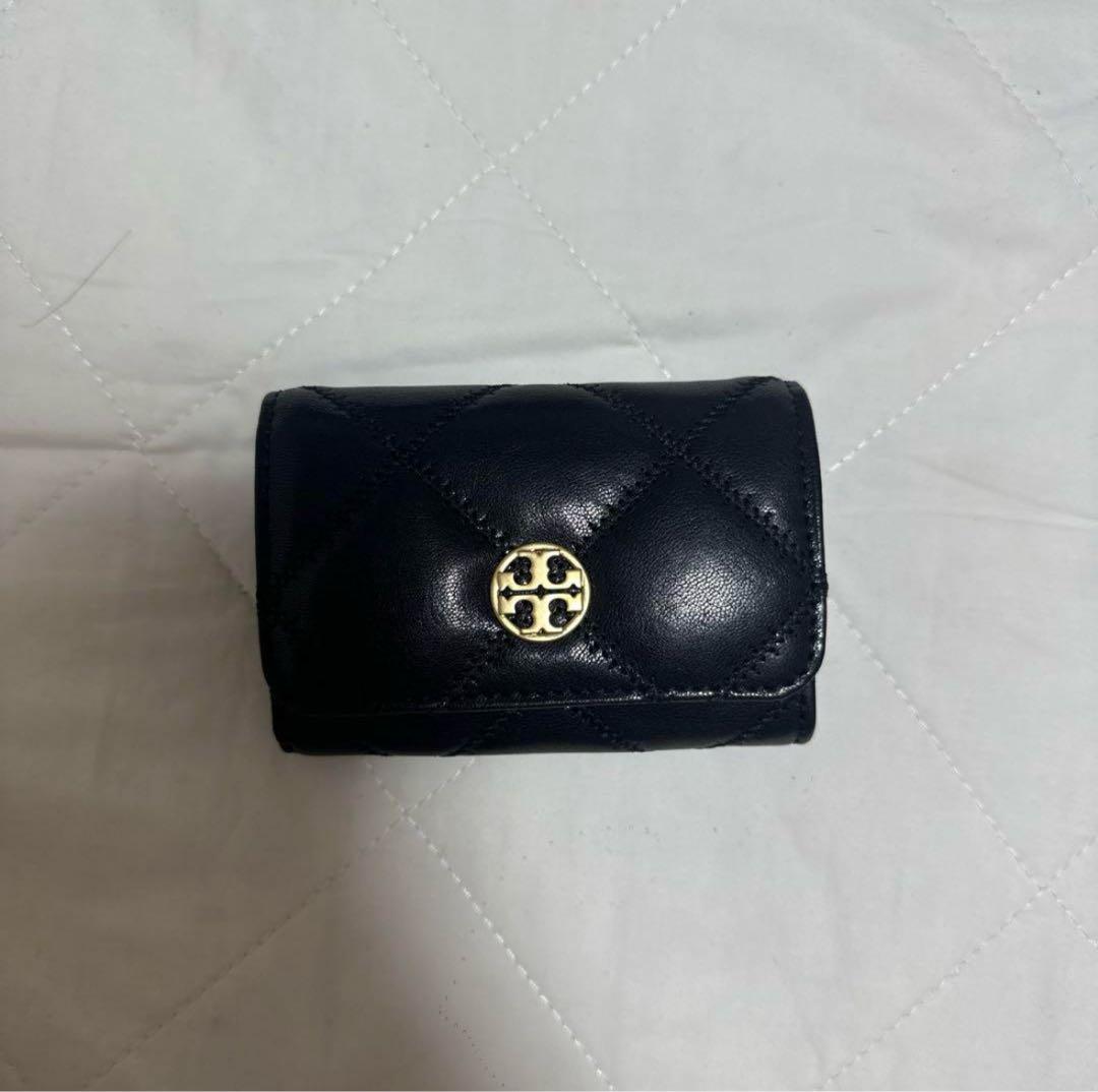 Tory Burch - TORY BURCH(トリーバーチ) コインケース - 黒 ラウンドファスナー/キーリング付き レザーの通販 by  ブランディア｜トリーバーチならラクマ