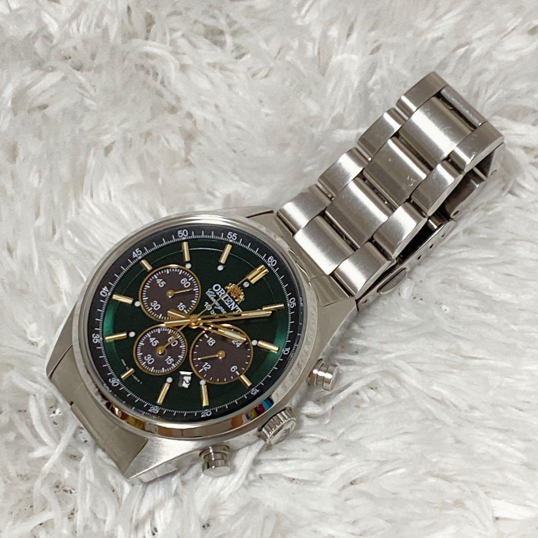 ORIENT オリエント ソーラー クロノグラフ 腕時計 ラウンド