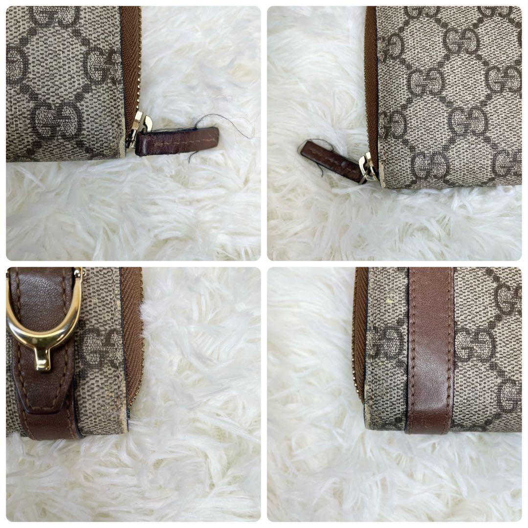 GUCCI グッチ 長財布 ラウンドファスナー ニース GGスプリーム ベルト