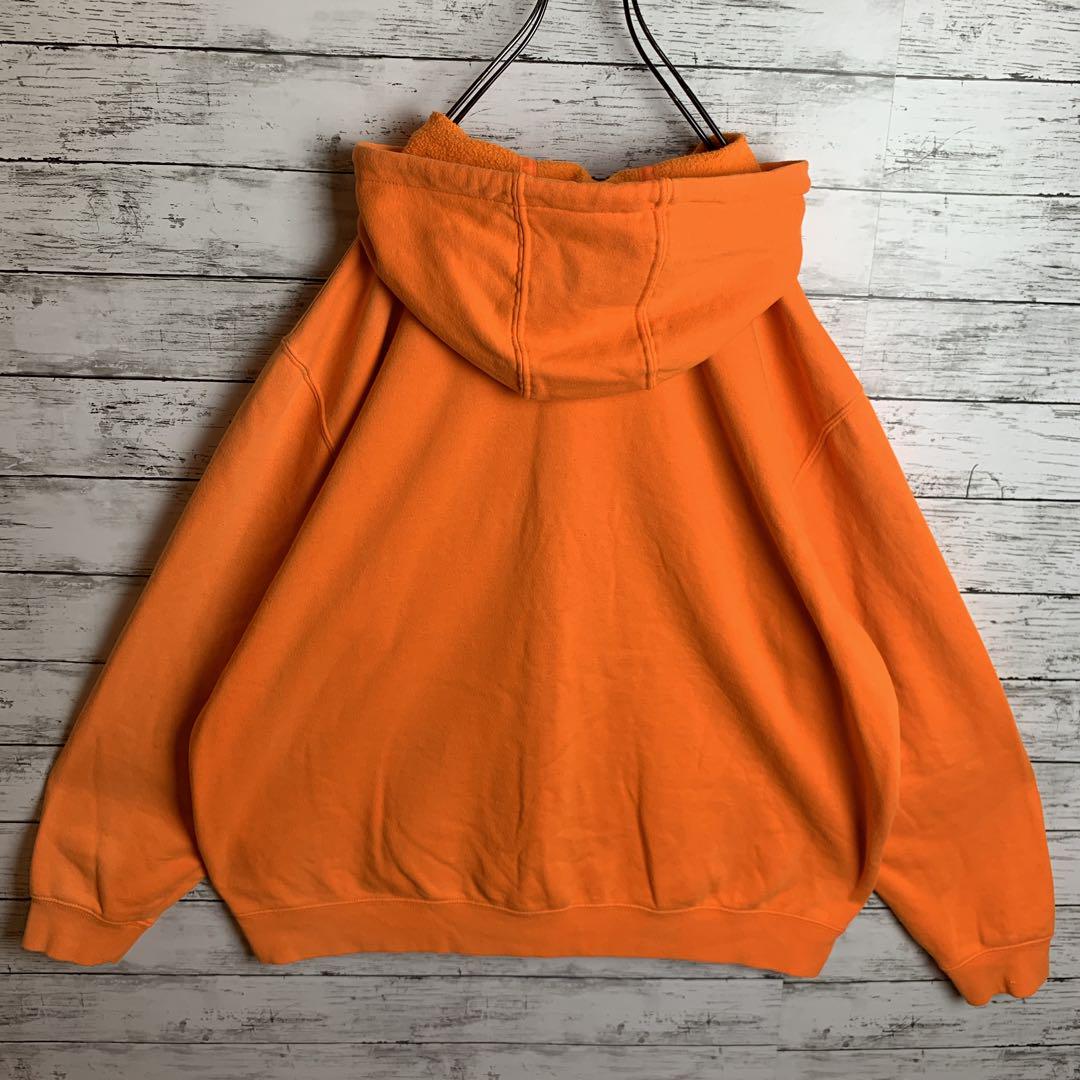 【即完モデル‼︎】Carhartt◎XXL 橙 フルジップ パーカー C131