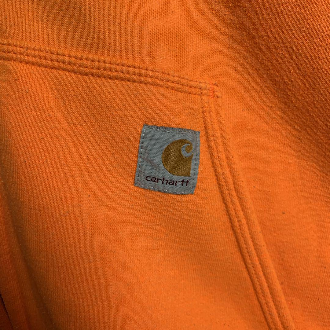 【即完モデル‼︎】Carhartt◎XXL 橙 フルジップ パーカー C131