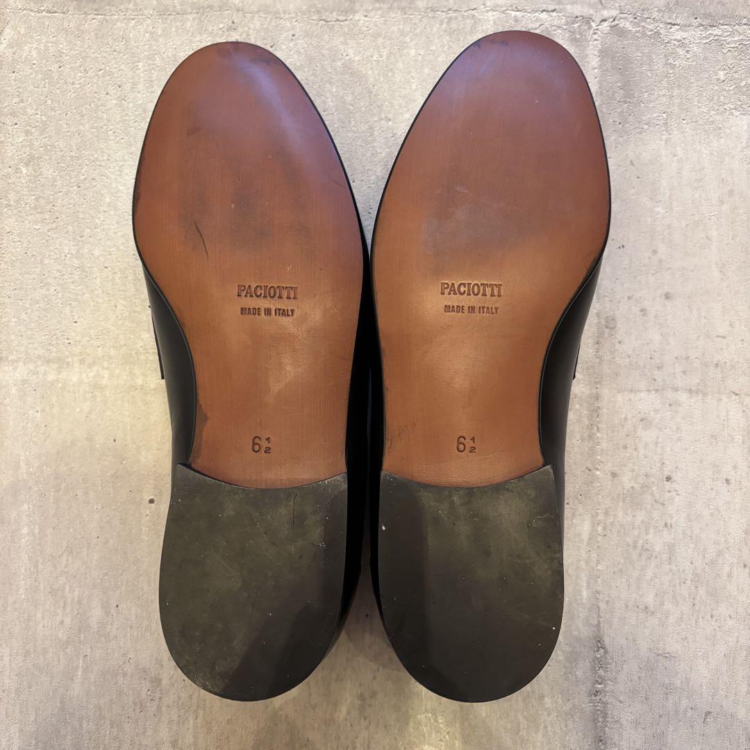 【イタリア製】美品　CESARE PACIOTTI タッセルローファー　レザー