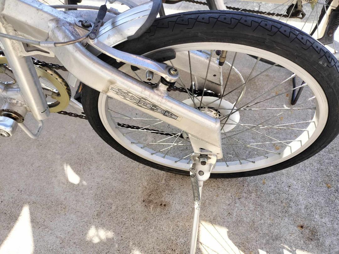 折り畳み自転車　20インチ　アルミ　ポリッシュ　カリブーライト 6段変速
