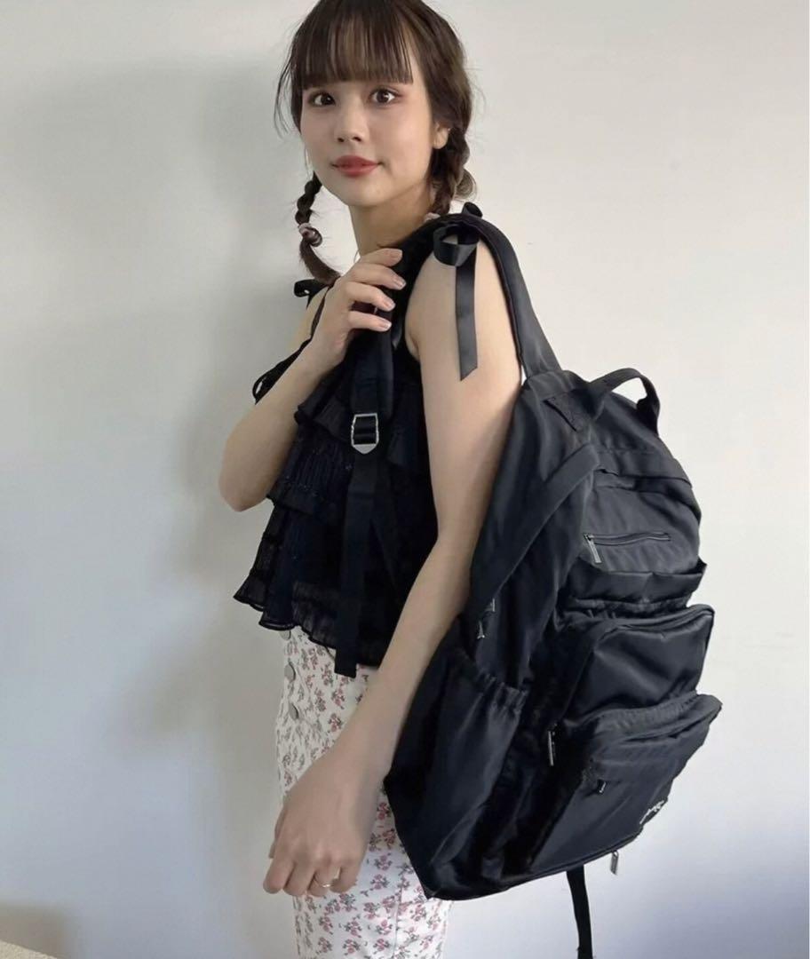 jumelle multi backpack 黒リュック・大容量 多ポケット jumelle multi backpack 黒リュック・大容量 多ポケット - メルカリ