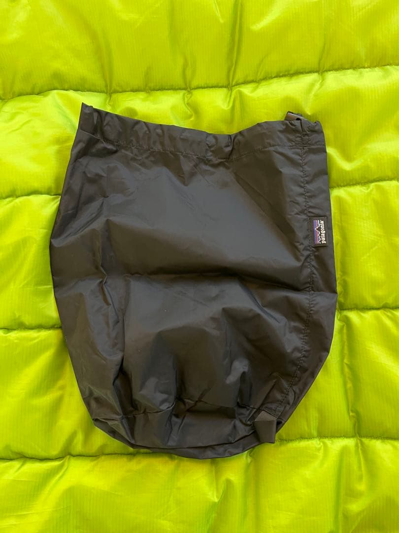 patagonia ダスパーカーM ゲッコーグリーン 収納袋 補修布 紙タグあり