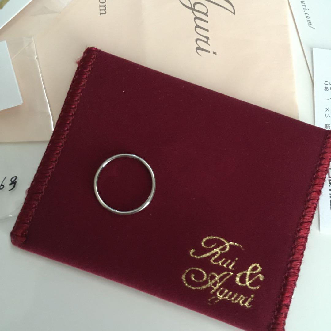 Pt900 プラチナ リング 6号 #6 甲丸 シンプル ミニマル ピンキー