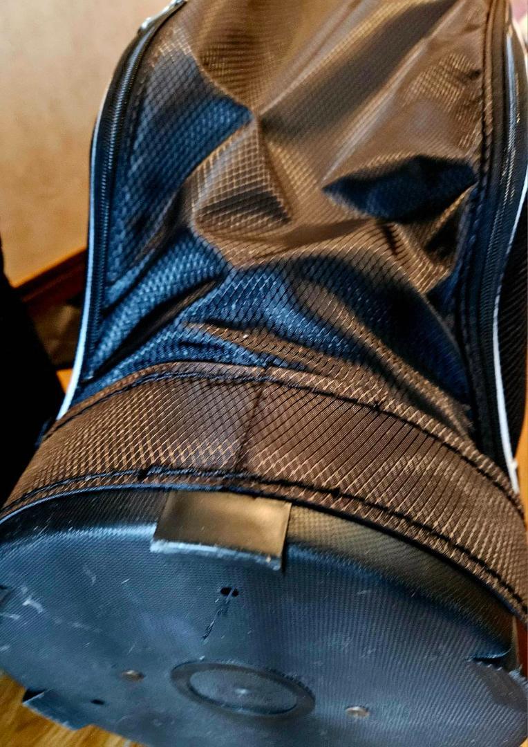 送料無料/超美品 絶対！お買い得 MIZUNO 高級キャディーバッグBKｘBL