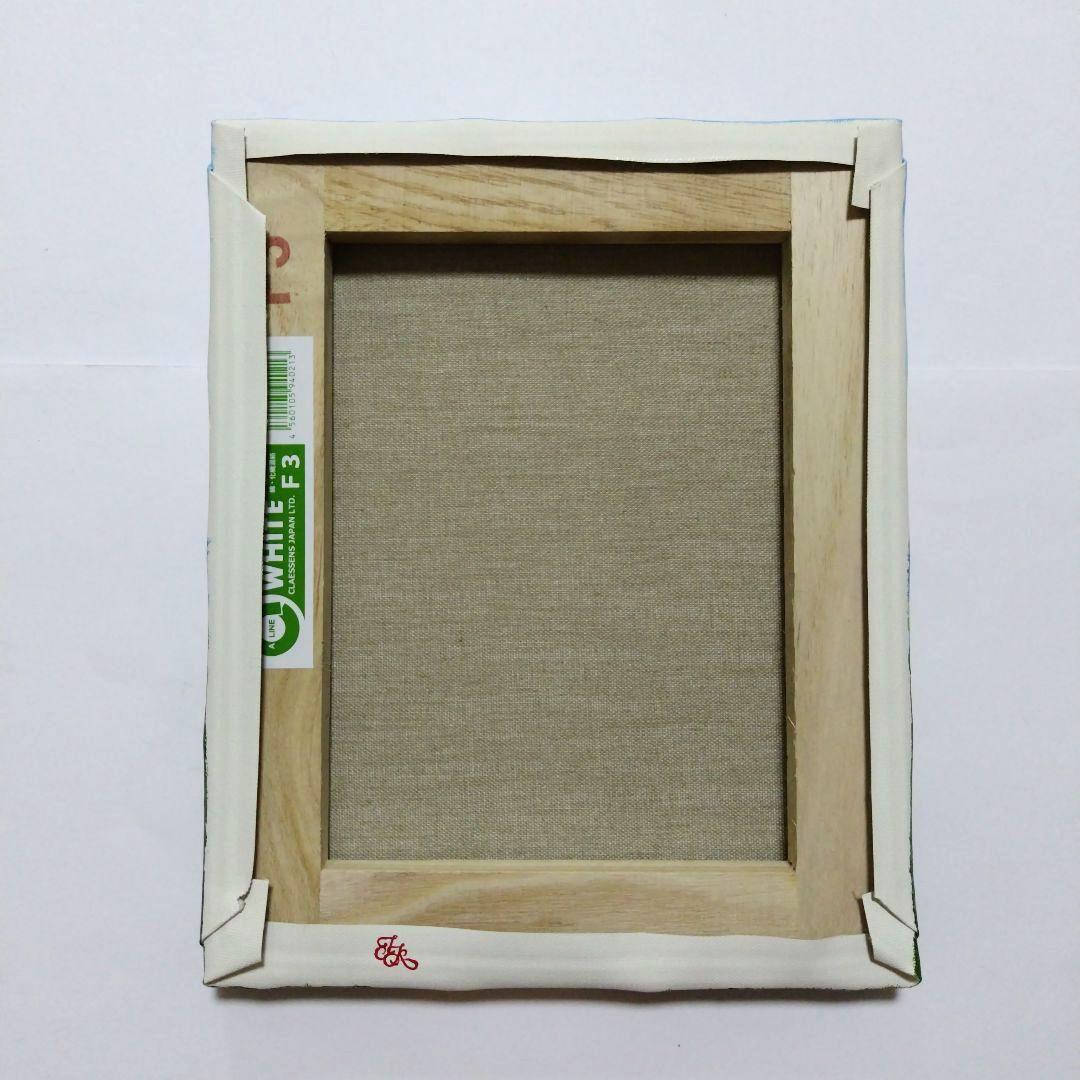 【海辺のヒマワリ】アクリル画 F3 風景画 絵画 原画 花の絵