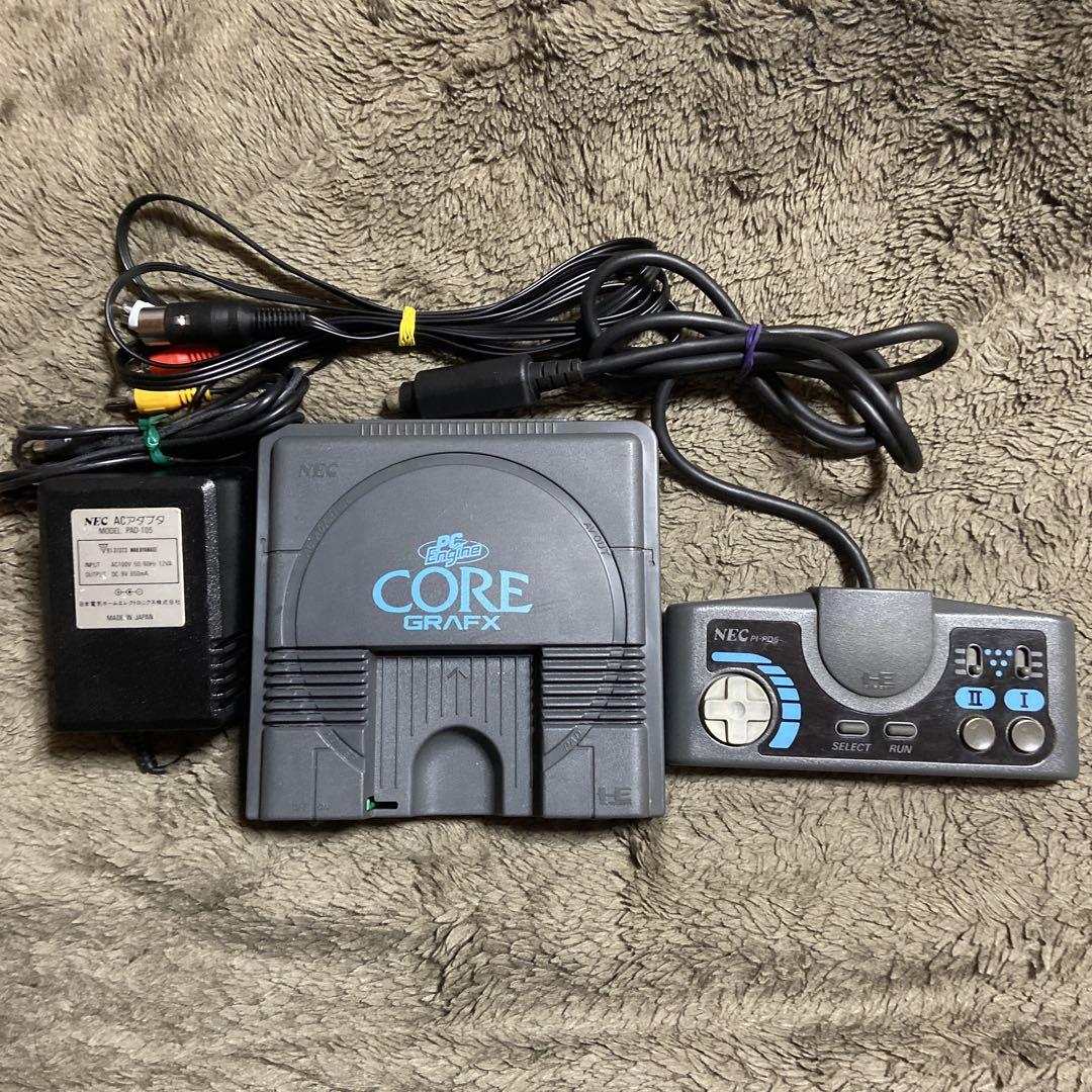 NEC PC Engine CoreGrafx PI-TG3 本体 動作未確認 NEC PC Engine Coregrafx Console PI-TG3 TurboGrafx16, Pad