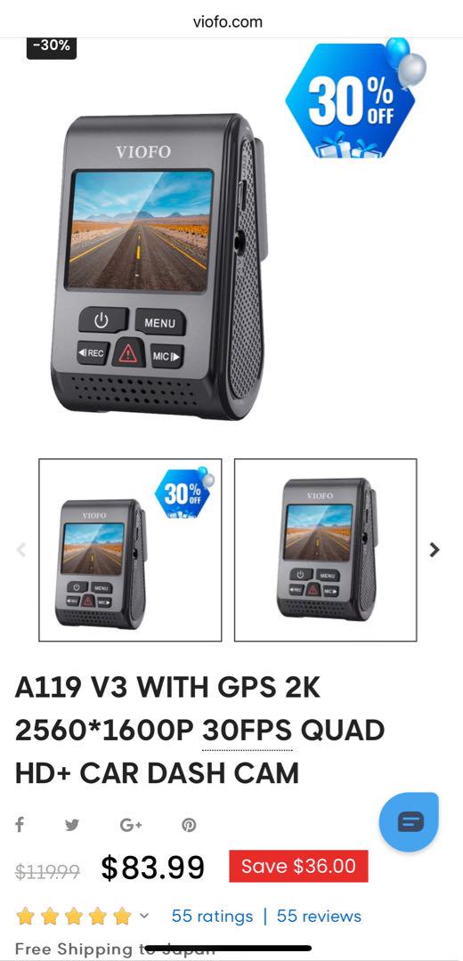 Viofo a119 v3 ドライブレコーダー