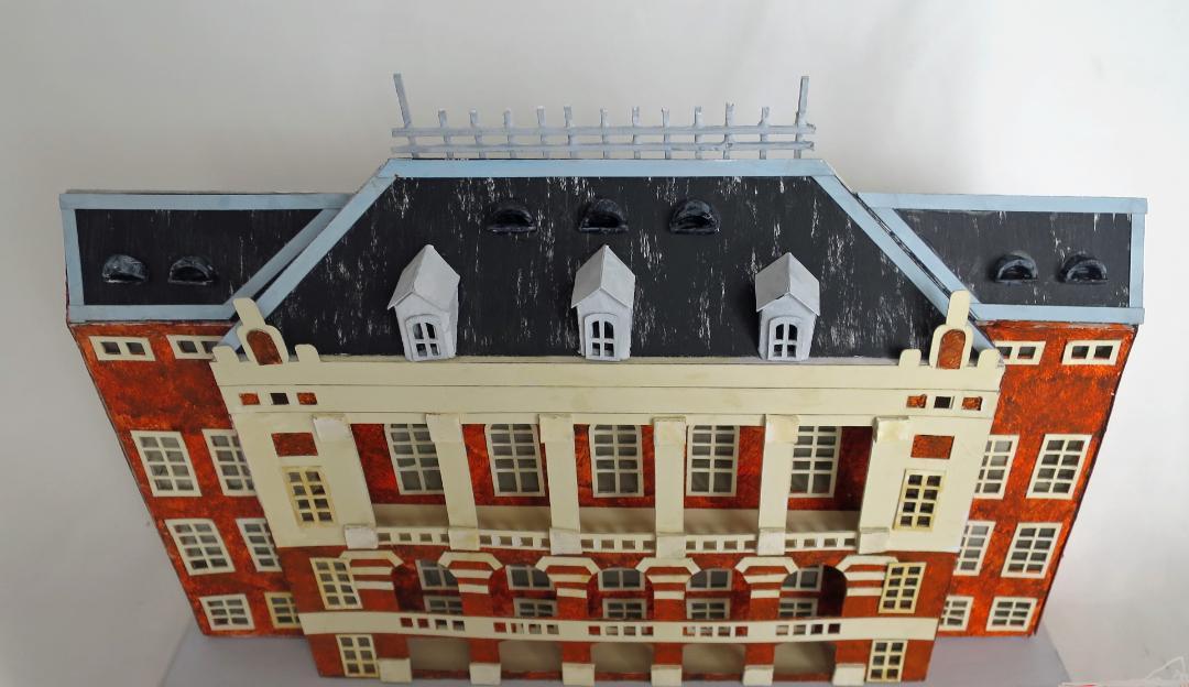 建物模型 ホワイト37.5cm x 24cmｘ5cm
