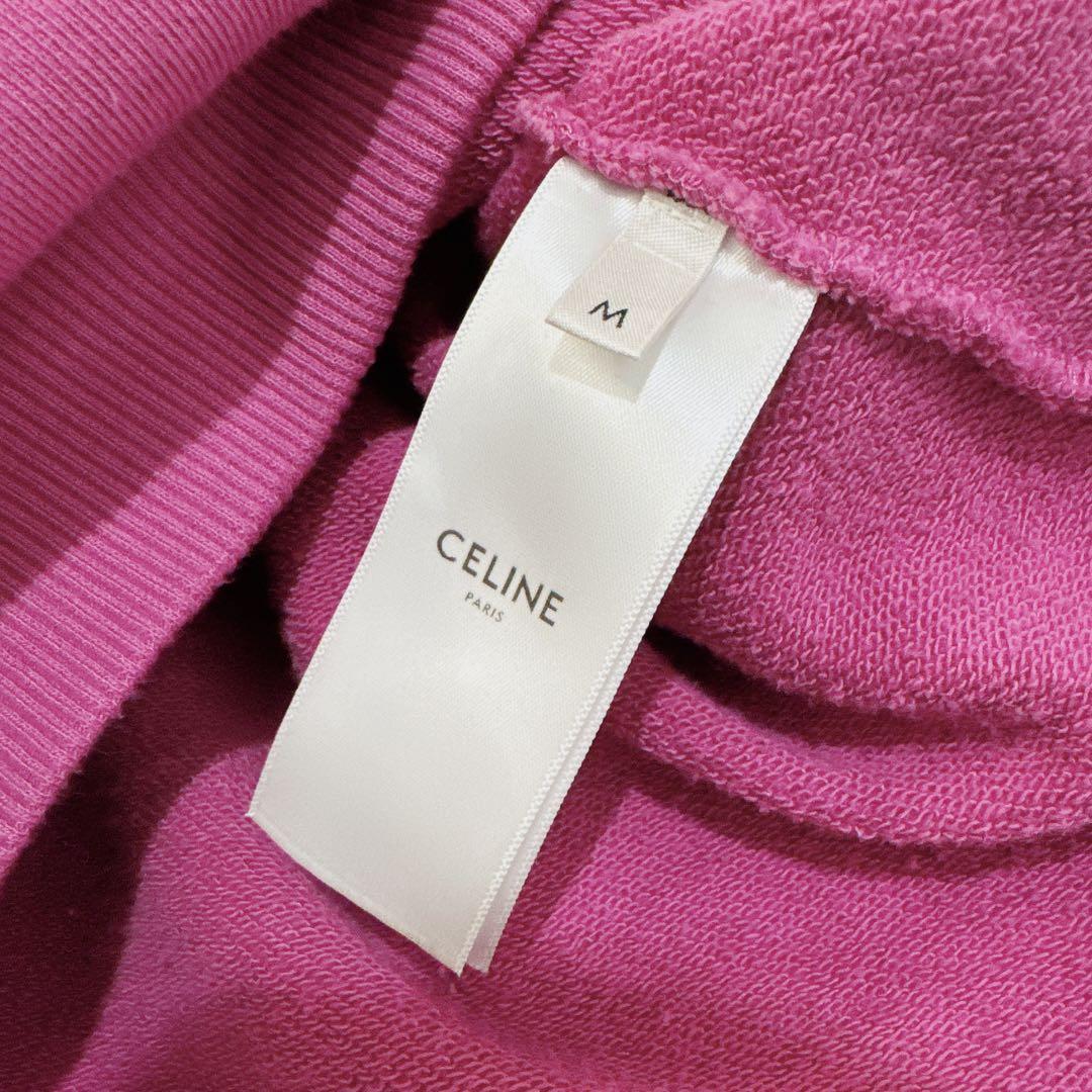 美品】CELINE CLASSIC LOGO PULL OVER PINK - メルカリ