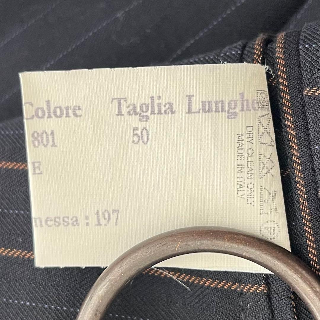 <美品>LARDINI ネイビー コットンジャケット ブートニエール サイズ50