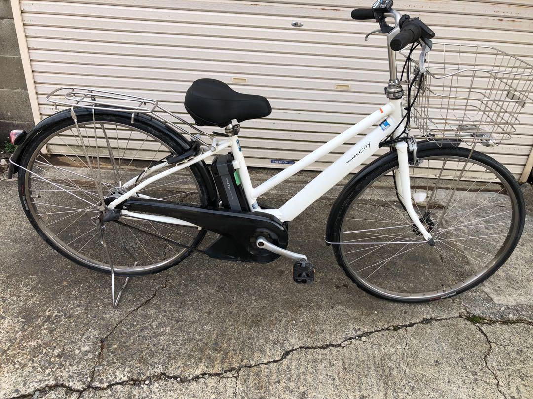 ヤマハ新機種電動アシスト自転車pascity27インチホワイトアルミボディー
