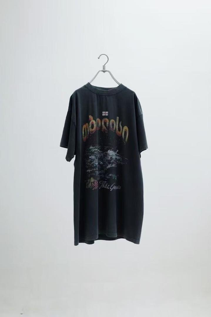 BLCG杢ブラック の メンズ Tbilisi Tシャツ オーバーサイズ