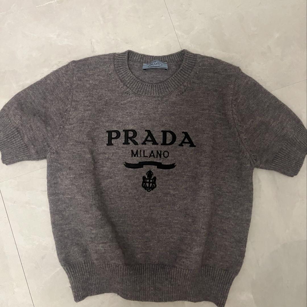 PRADA UMB223 ウールxカシミヤ クルーネック セーター