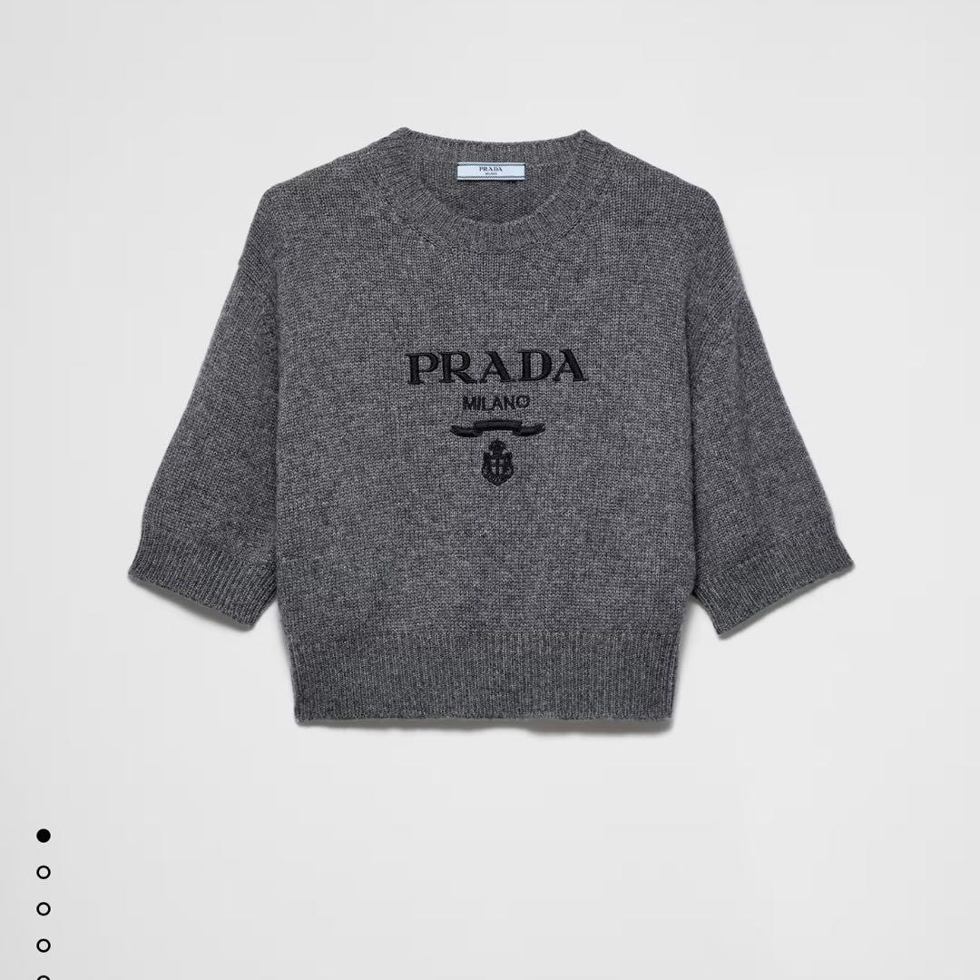 PRADA UMB223 ウールxカシミヤ クルーネック セーター