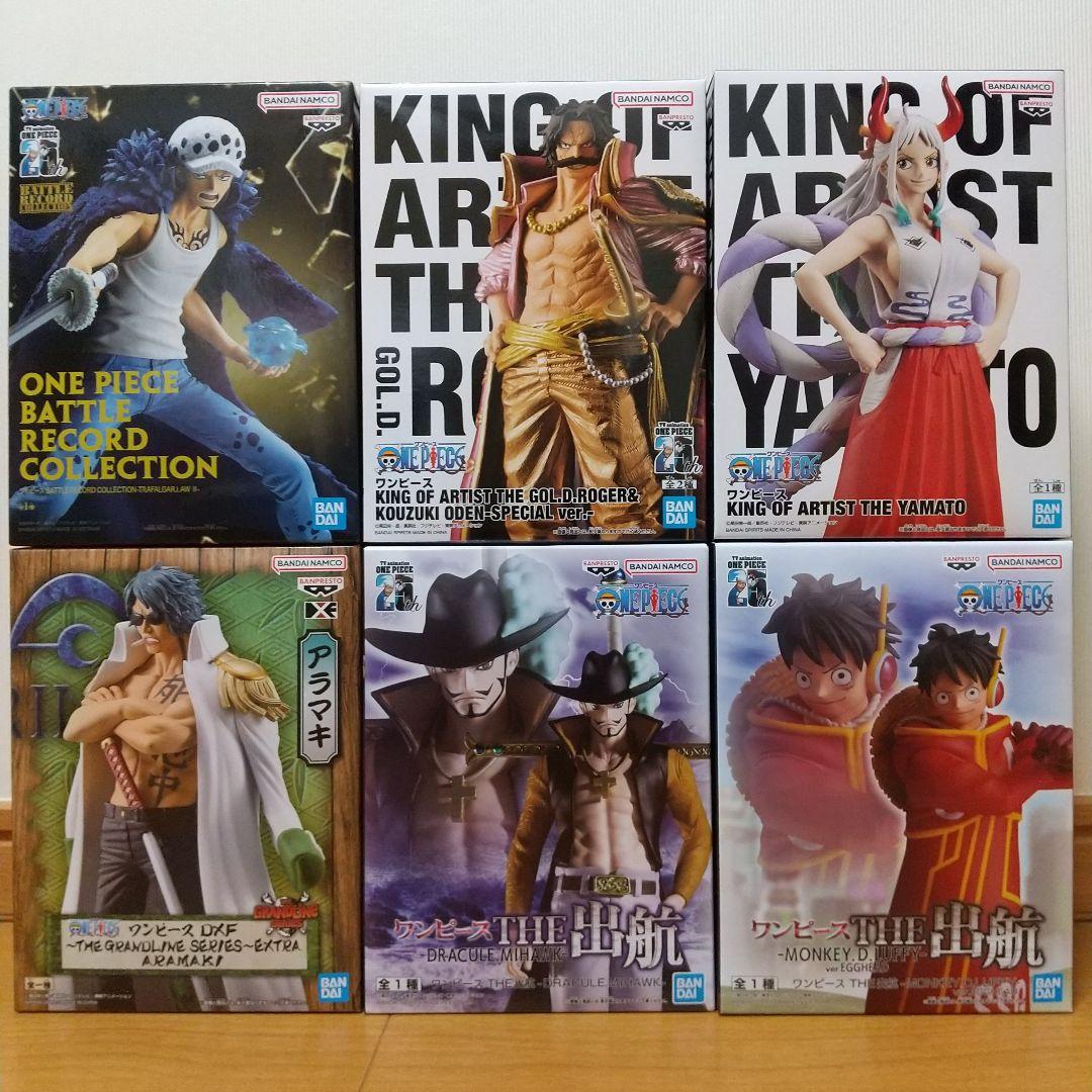 【新品未開封】 ワンピースフィギュア 6点 ロジャー、ヤマト、ルフィ、ロー 他