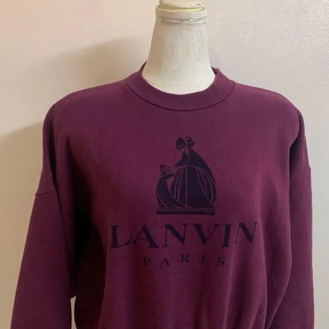 LANVIN PARIS VINTAGE 80s フランス製 リブ長 スウェット LANVIN PARIS VINTAGE 80s フランス製 リブ長 スウェット - メルカリ