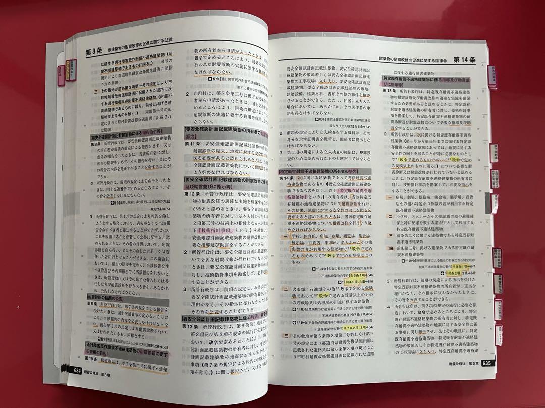 2025年度版 建築基準関係法令集 TAC 線引き済インデックス済一級