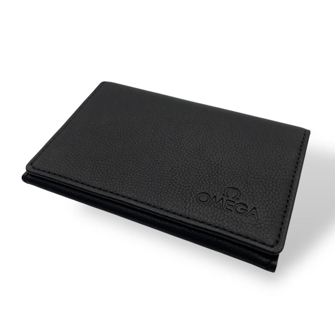 美品! OMEGA オメガ レザー カードケース ブラック