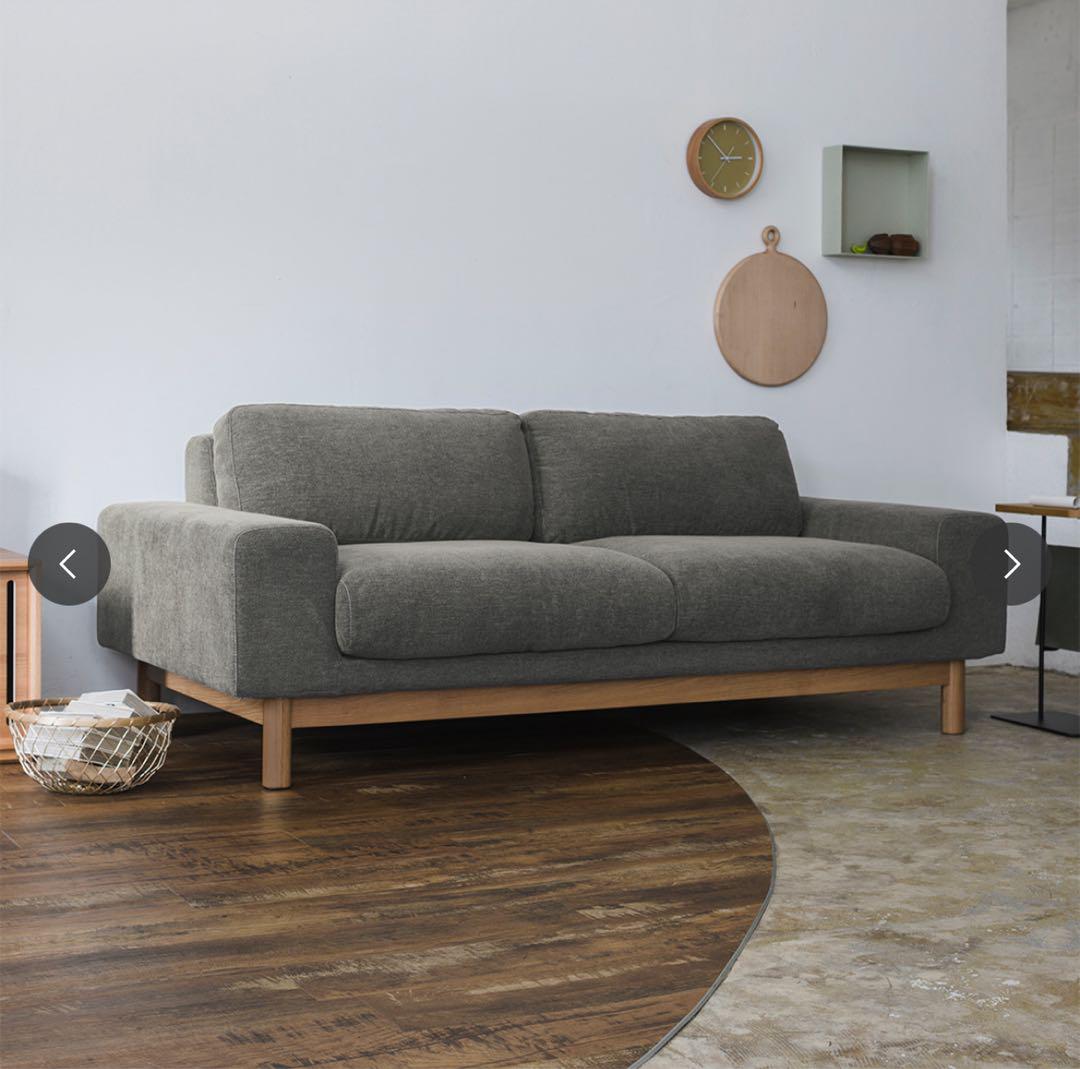 bulge sofa 2.5 seater バージュソファ　グレー　シーヴ