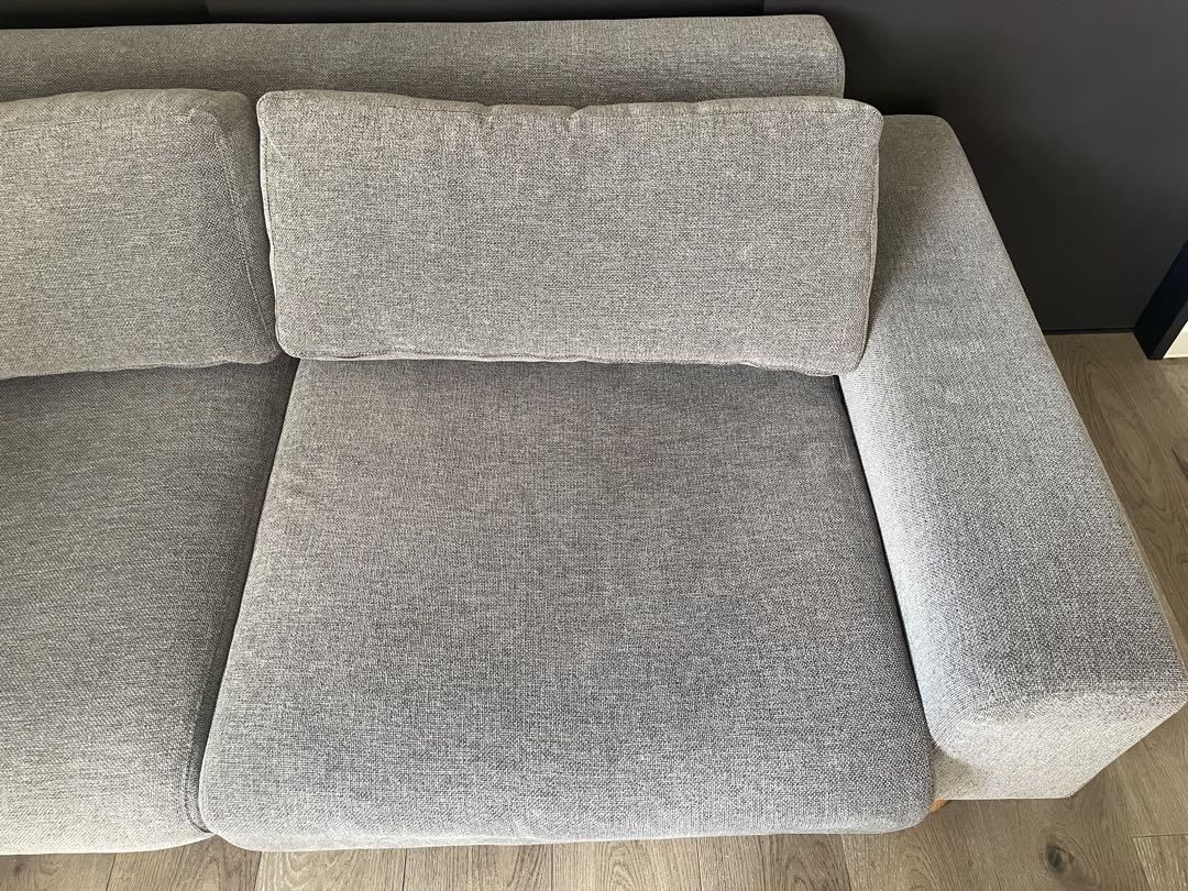 bulge sofa 2.5 seater バージュソファ　グレー　シーヴ