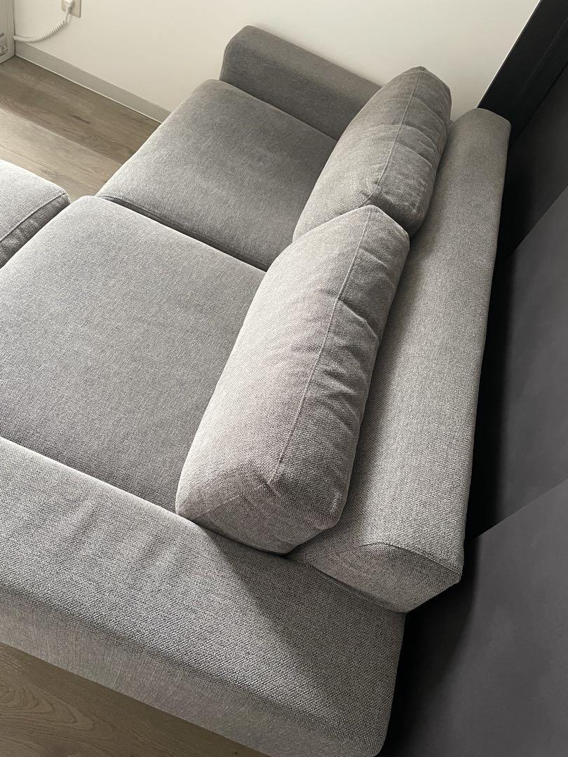 bulge sofa 2.5 seater バージュソファ　グレー　シーヴ