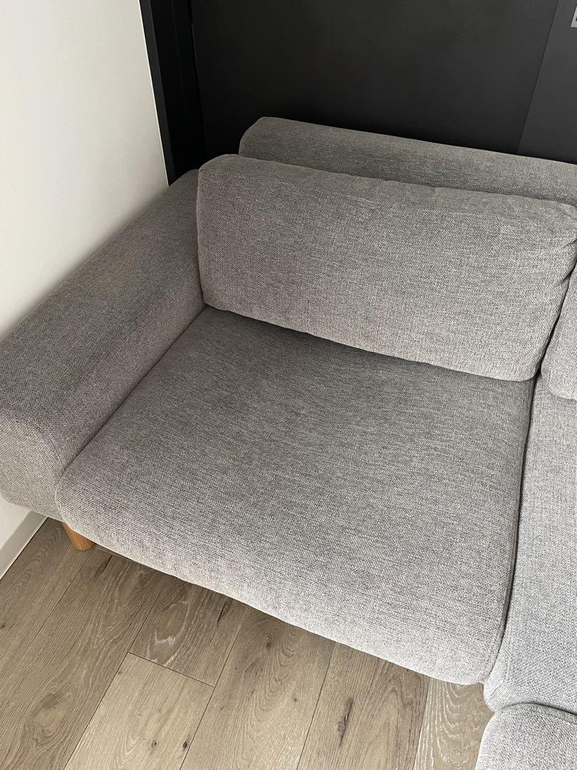 bulge sofa 2.5 seater バージュソファ　グレー　シーヴ