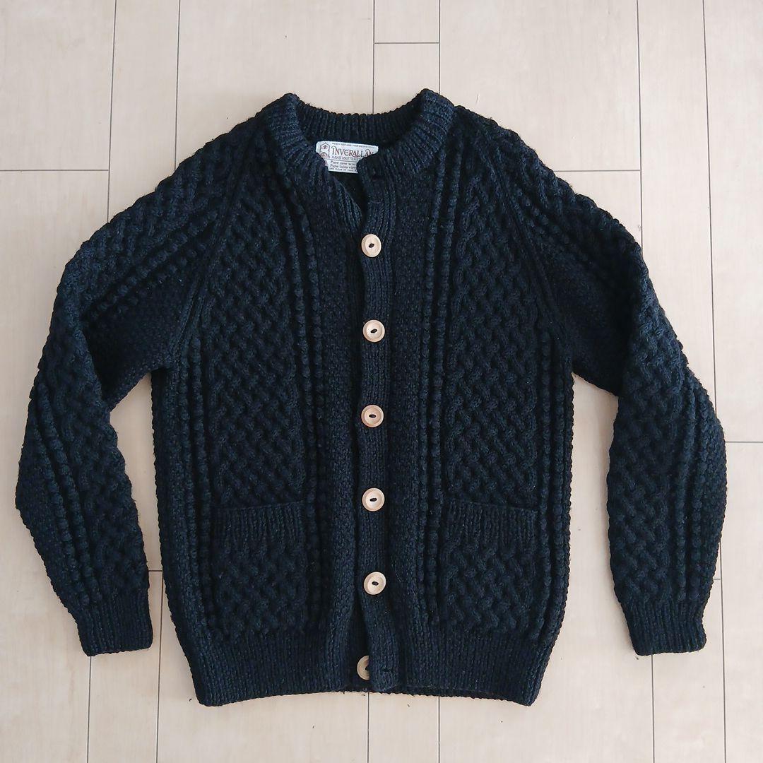 【Taku】Inverallan 4a カーディガン　茶タグ　ブラック