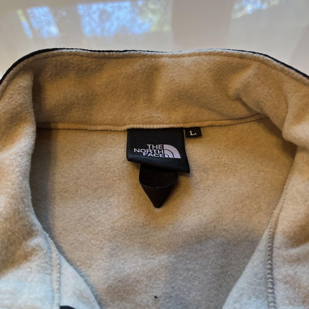 THE NORTH FACE フリースベスト Lサイズ ベージュ/黒