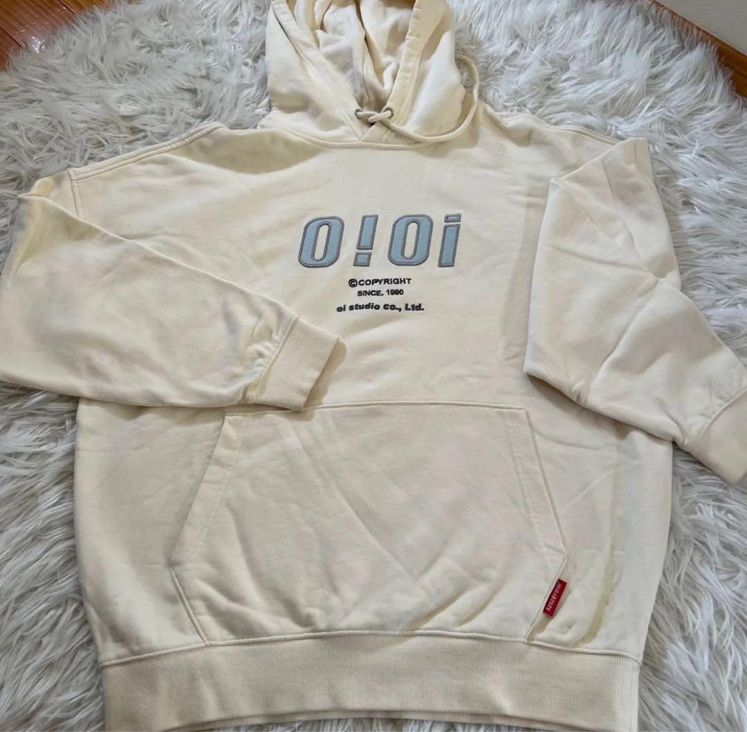 レディース　パーカー　トレーナー　韓国　オアイオアイ　O!Oi 白　美品　L