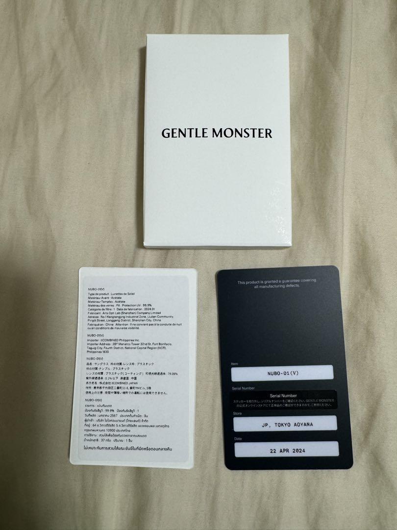 GENTLE MONSTER サングラス Nubo 01 (V)