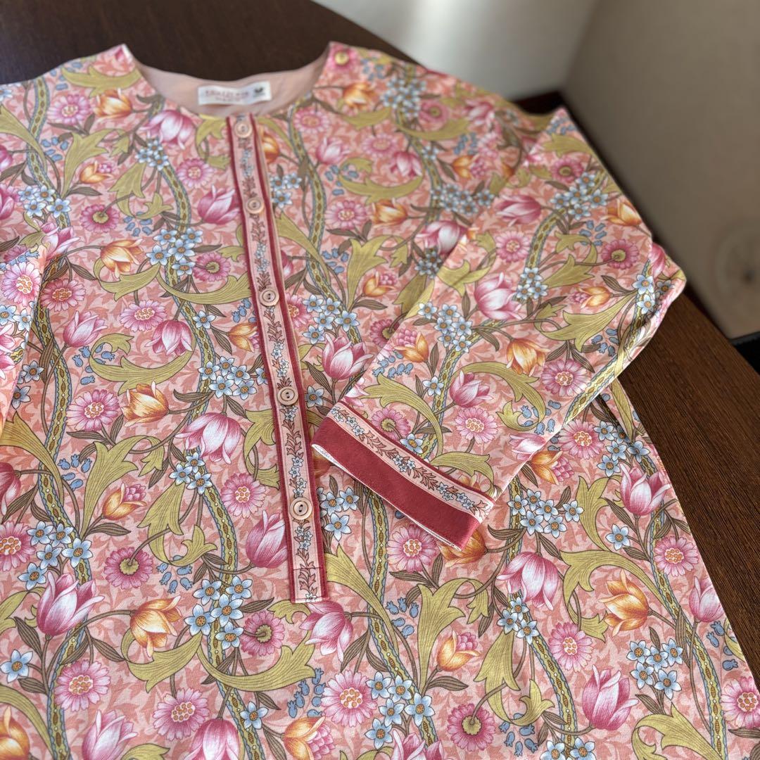 ワコール Wacoal スリーシア 花柄ルームウェア ピンク