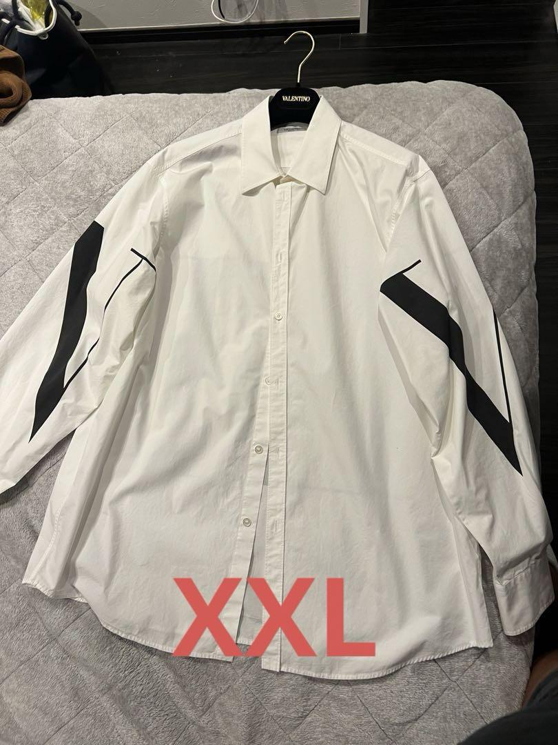 バレンティノVALENTINO オーバーサイズシャツVLTNロゴ42サイズXXL