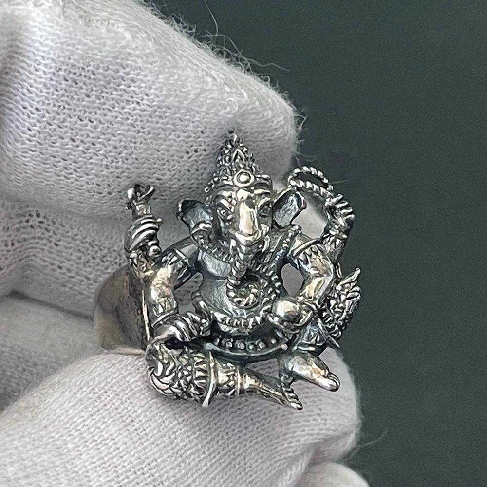 リング 指輪 S925 銀 Silver ガネーシャ 象神 富の神 ヴィンテージ