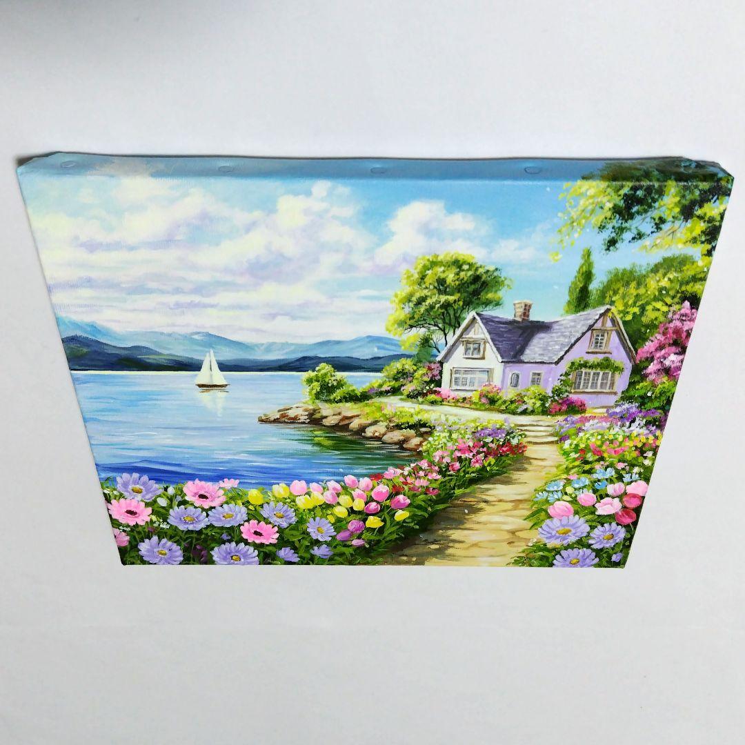 【Flower garden②】アクリル画 F3 風景画 絵画 原画
