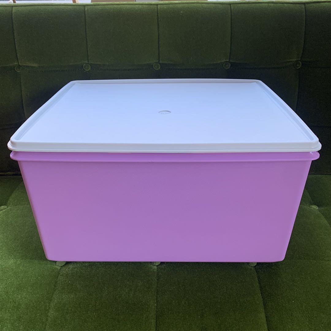 TUPPERWARE ディープスーパーケース　パープル系（薄い紫）　新古品