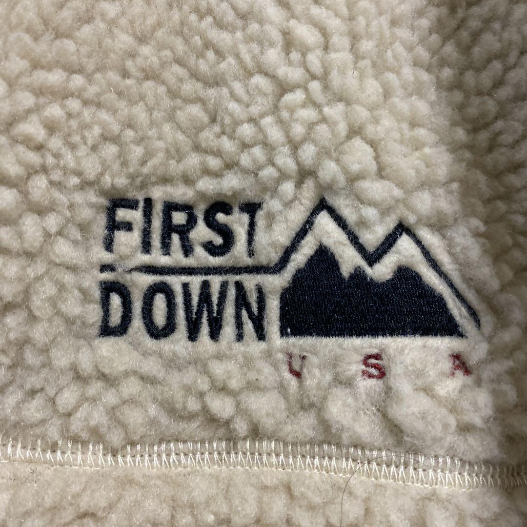 FIRST DOWN  リバーシブルボアフリース　サイズM