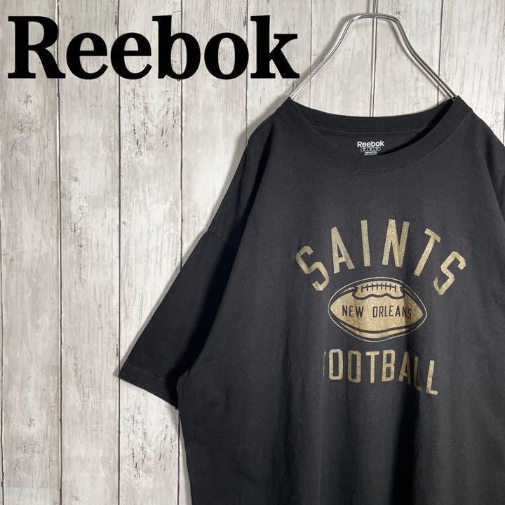 【人気】リーボック　ビックロゴ　ビックプリント　Tシャツ オーバーサイズ　古着